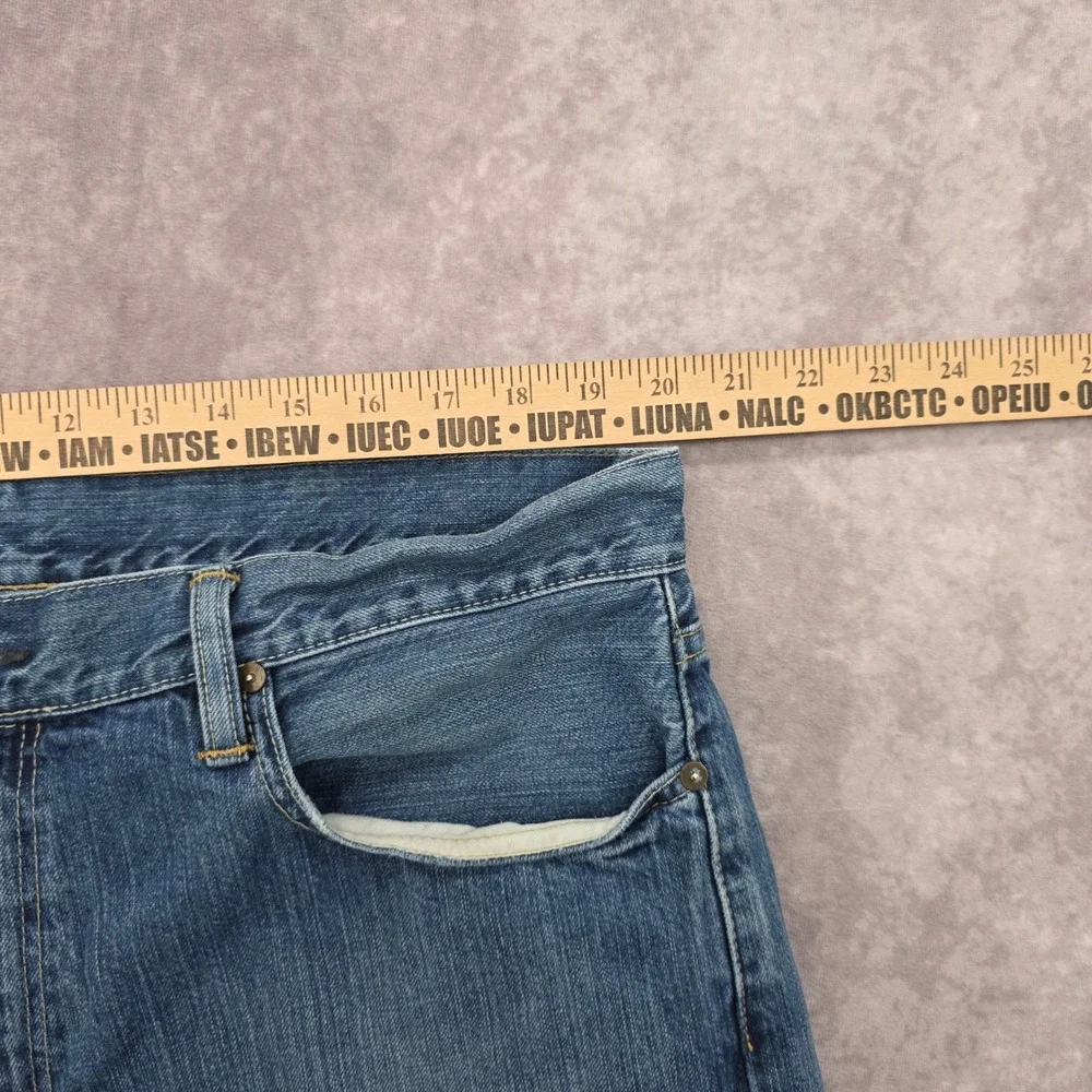 Polo Ralph Lauren Selvedge Jeans Mens 36x30 Straight Leg Medium Wash Fits 40x31